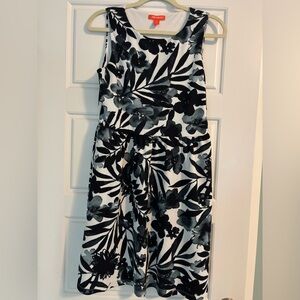 Joe Fresh floral white and blue dress